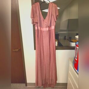 Chic Mauve Maxi Dress